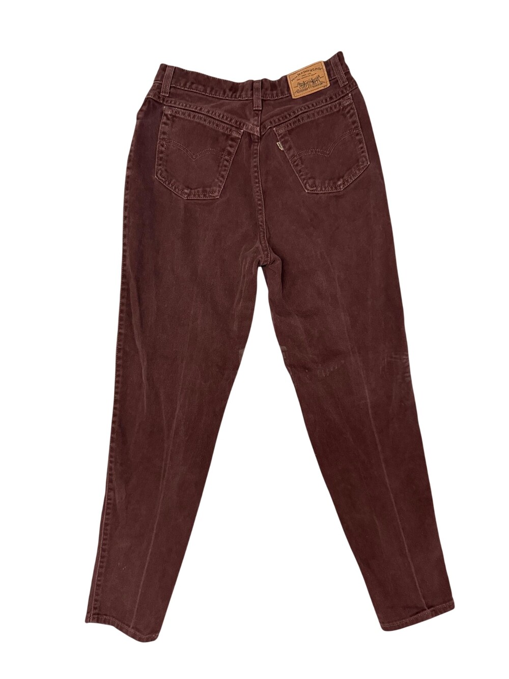 Vintage 90s Levis 900 Series Jeans Womens 28x30 Brown High Rise Tapered Leg